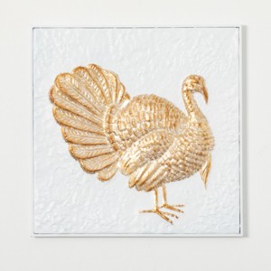 Gilded Turkey Metal Wall Art Multicolor 23"H Metal - 1 of 4