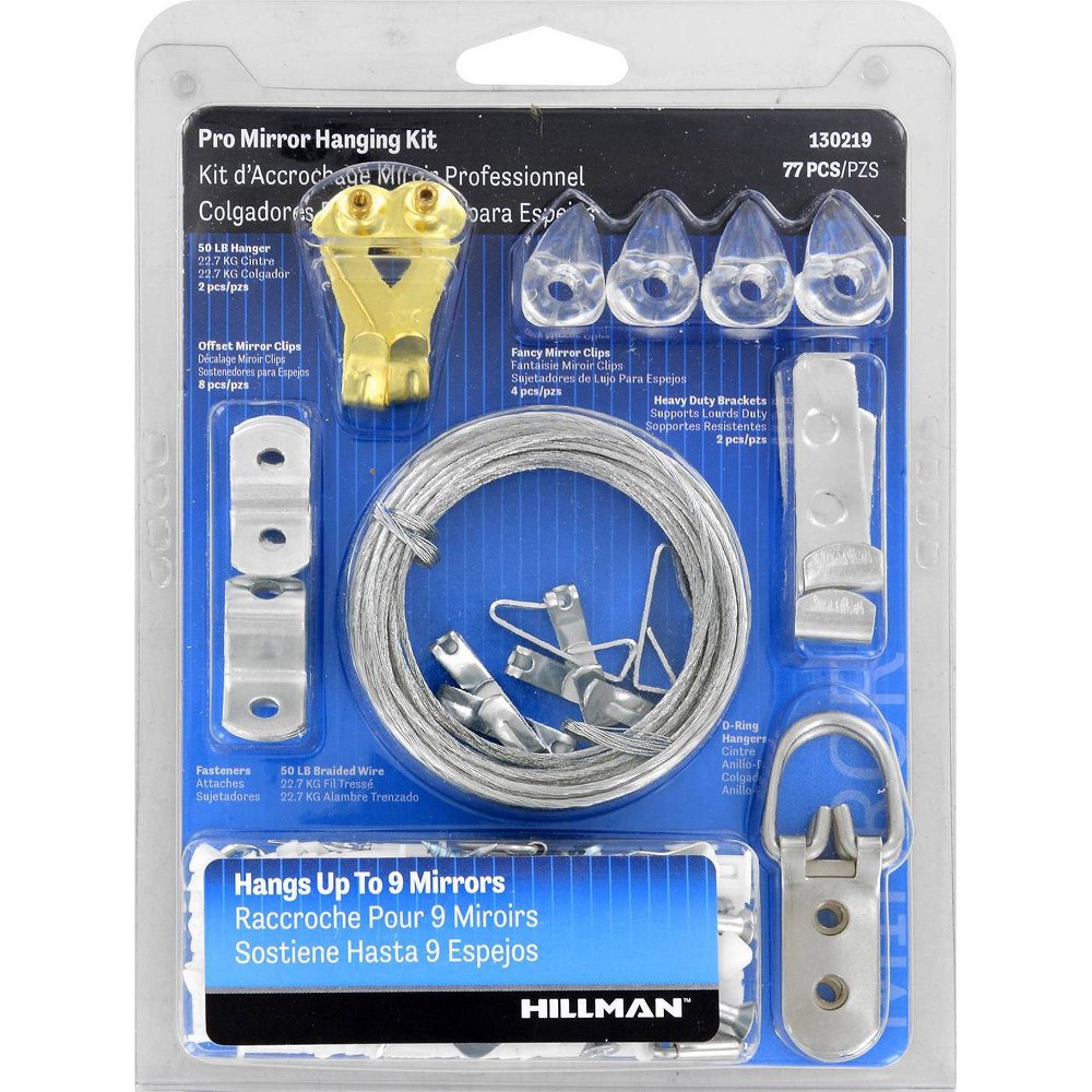 UPC 038902000347 product image for Hillman 77ct Pro Mirror Hanging Kit | upcitemdb.com