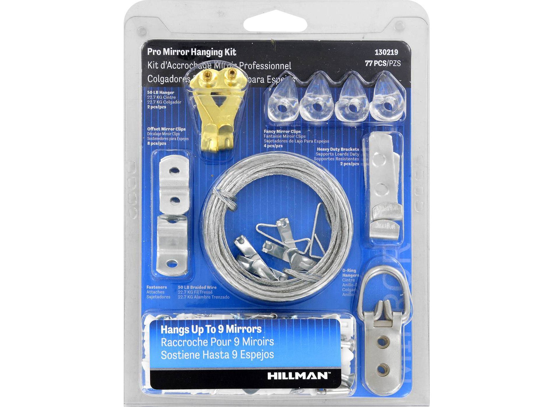 Hillman 77ct Pro Mirror Hanging Kit