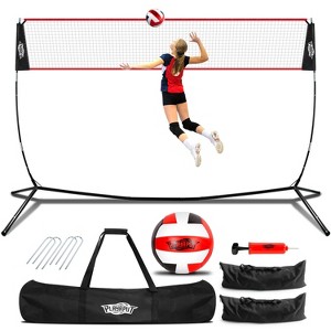 PLAYAPUT 20FT Volleyball Training Net , Black - 1 of 4