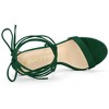 Allegra K Women's Platform Stiletto Heels Lace Up Sandals - 4 of 4
