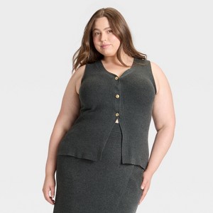 Women's Button Sweater Vest - A New Day™ - 1 of 3