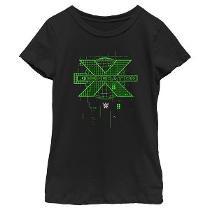 Girl's WWE DX Generation Green Logo T-Shirt - 1 of 4