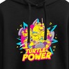 Women's - Teenage Mutant Ninja Turtles - Turtle Power 90S Cropped Graphic Hoodie - 2 of 3