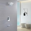 Sumerain Tub and Shower Faucet with Rough-in Valve, Wall Mount Shower Faucet Waterfall Spout Chrome - 3 of 4