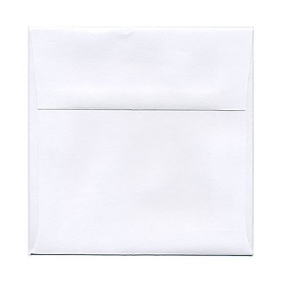 JAM Paper 5.5 x 5.5 Square Invitation Envelopes White 28415