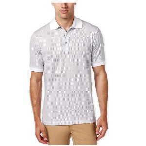 Weatherproof Mens Vintage Geo-Print Polo Shirt - 1 of 1