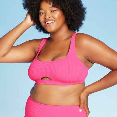 target pink bikini top