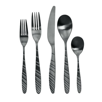 LEKOCH® 24 Pieces Stainless Steel Flatware Black Cutlery Set for 6 –  lekochshop