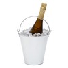 Juvale 6-Pack Large Galvanized Bucket for Party - Metal Tin Ice Pail with Handles for Beer, Wine, Champagne (100 oz, 7 Inch) - 4 of 4
