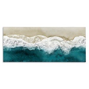 Stupell Industries Foamy Beach Coast Deep Ocean, 40" x 17" - 1 of 4