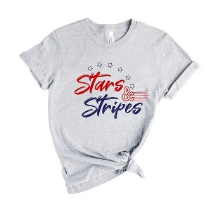 Simply Sage Market Women's Stars and Stripes Short Sleeve Graphic Tee - 1 of 4