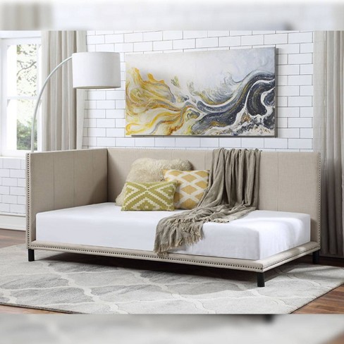 Acme Furniture Full Yinbella Bed Beige Linen - image 1 of 4