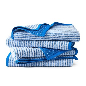 TOWN & COUNTRY PLAY 4-Piece Striped Reversible Terry Brights Bath Towel Set - 1 of 4