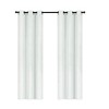 38" x 84" Solid Blackout Thermal Grommet Curtain Panels (Set of 2 Black) - 2 of 3