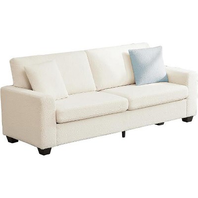 83 Inches Modern Oversized Loveseat Sofa for Living Room, Deep Seat 3-Seater Couch with Removable Washable Cover