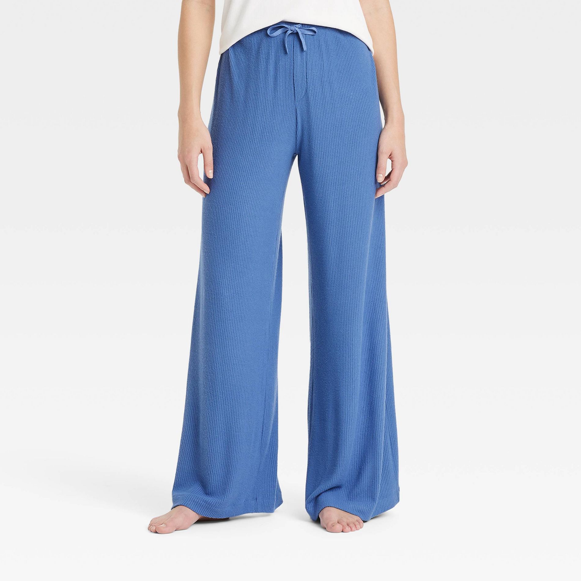 Women's Cozy Ribbed Wide Leg Pants - Auden™