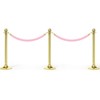 Unique Bargains Hotel Adjustable Velvet Crowd Control Stanchion Rope with Snap Hooks 2 Pcs - 3 of 4