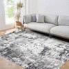 Large Area Rug 10x13 Modern Abstract Carpet Easy Cleaning Stain Resistant Indoor Carpet With Non-Slip Backing Soft Carpet For Nursery Apartment - 2 of 4