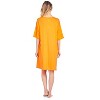 Casual Nights Women's Short Sleeve Printed Dorm Sleep Tee - Orange - 3 of 4