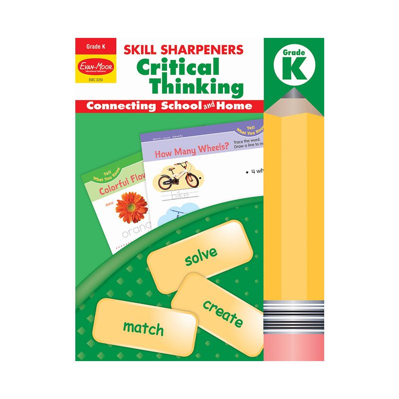 Skill Sharpeners: Critical Thinking, Kindergarten Workbook - by  Evan-Moor Educational Publishers (Paperback), 1 of 2