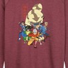 Women's - Avatar: The Last Airbender - Aang Group Lightweight French Terry Wide Neck Long Sleeve Shirt - 2 of 4