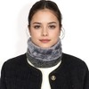 Anna-Kaci Women's Ribbed Knit Neck Warmer with Fleece Lining for Winter Warmth and Comfort - 2 of 4