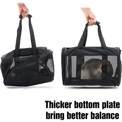 Medium Black Soft-Sided Airline Approved Pet Carrier