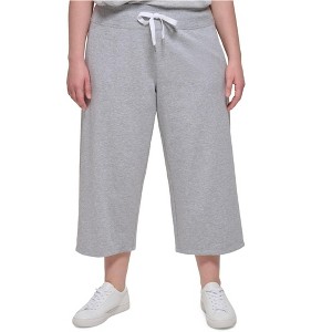 Calvin Klein Womens Ribbed Waistband Casual Cropped Pants - 1 of 1