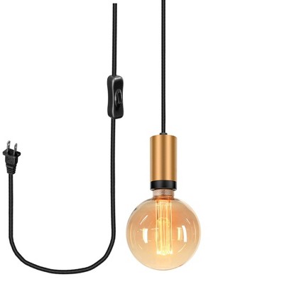 Vintage Elegance 10ft Matte Black Pendant Light Cord Kit