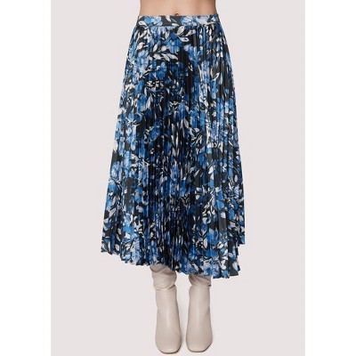 Women's Parsian Bleu Midi Skirt - LOST + WANDER