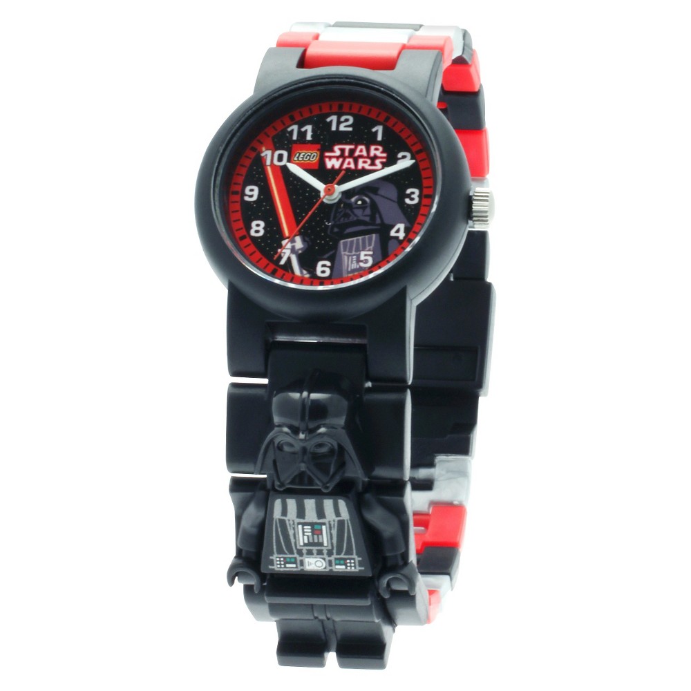 UPC 812768020417 product image for LEGO Star Wars Darth Vader Minifigure Interchangeable Links Watch, Black | upcitemdb.com