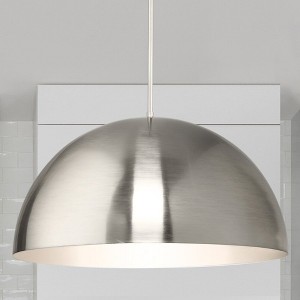 Urban Ambiance Luxury Mid-Century Modern Indoor Pendant,  12-1/2''H x 23-5/8"W x 23-5/8''D,  Brushed Nickel Finish, UHP4794 - 1 of 4