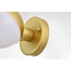 Elegant Lighting Majesty 1 light Chrome and frosted white Bath Sconce - 4 of 4