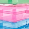 juvale] Juvale 4 Pack Clear Plastic Pencil Boxes For Kids, Art Supplies, 4  Assorted Colors, 8.1 X 4.8 X 2.4 In : Target