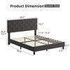 Twin Bed Frame, Twin Size Upholstered Bed Frame, Twin Size Heavy-Duty Platform Bed Frame - 2 of 4