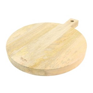 Gibson Mango Wood 14 Inch Round Charcuterie Serving Board - 1 of 4