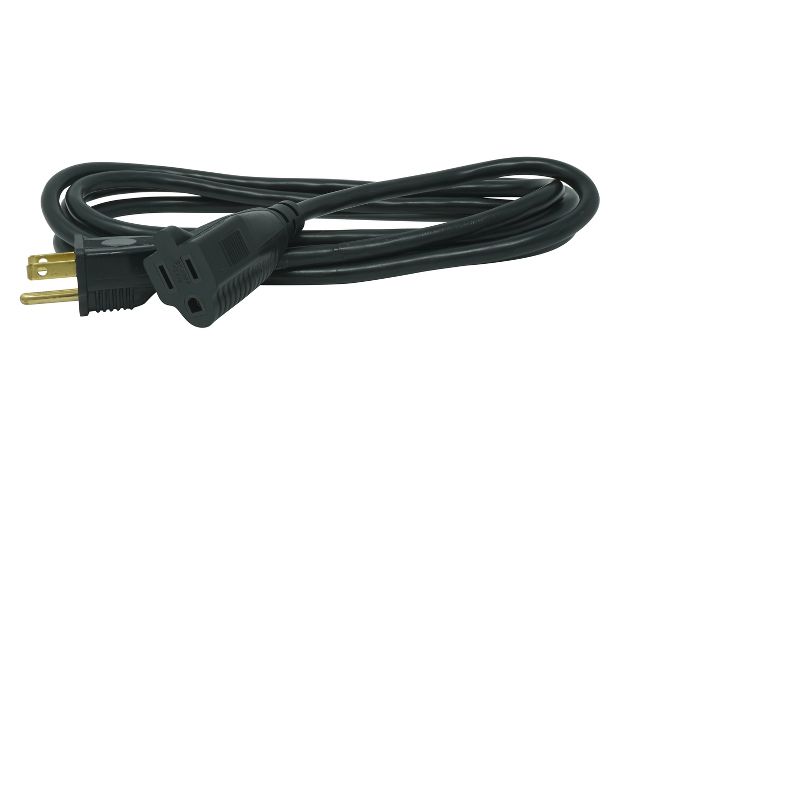 Woods 8&#39; Outdoor Extension Cord Black, 2 of 3