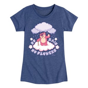 Girls' - Disney - Lotso No Rain No Flowers Fitted Short Sleeve Graphic T-Shirt - 1 of 4