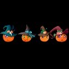 Junior's Design By Humans Halloween pumpkins By rabbitswork T-Shirt - 2 of 3