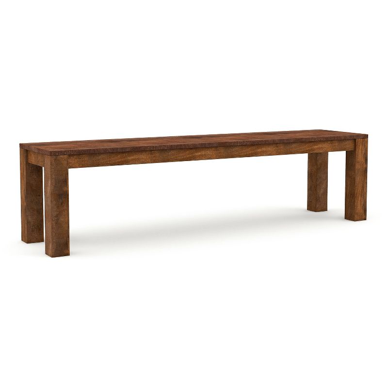 Hoverton Mango Wood Dining Bench Warm Natural Tone - HOMES: Inside + Out, 1 of 8