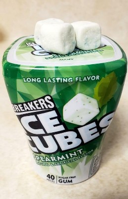 Ice Breakers Ice Cubes Spearmint Sugar Free Gum - 40ct : Target