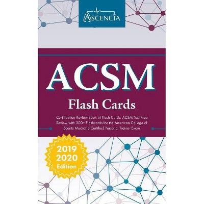 ACSM Certification Review Book of Flash Cards - by  Ascencia Personal Training Exam Team (Paperback)