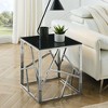NicBex Modern 48" Rectangle Coffee Table with Geometric Metal Frame for Living Room and Bedroom - 2 of 4
