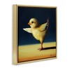 Stupell Industries Yoga Chicks Funny Animal Painting Floating Frame Canvas Art, Gold, 18" x 18" - 2 of 4
