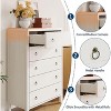 Drawer Dresser for Bedroom, Modern Closet Dressers Chest of Drawers, Wood Clothes Storage Dresser Chest of Drawers Organizer for Living Room Hallway - 3 of 4