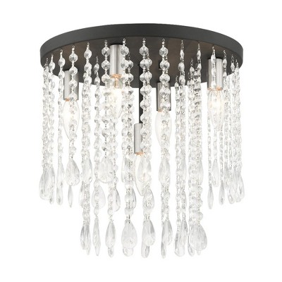 Livex Lighting Elizabeth 5 - Light Flush Mount in  Black
