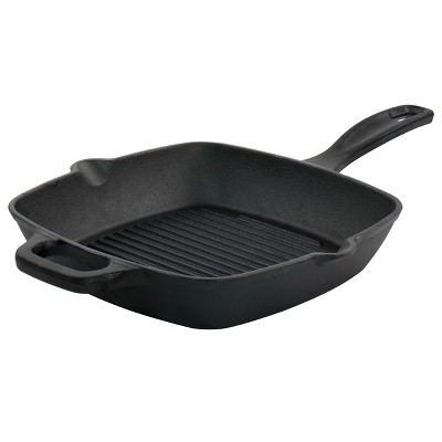 Anolon Advanced Home 11 Deep Square Grill Pan With Pour Spouts Bronze :  Target