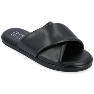 Journee Collection Womens Addilynn Puffy Slide Sandal - 1 of 4