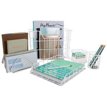 Mind Reader Interlocking Multi Purpose Storage Compartment Organizer, White  (8-Piece) 8INTBOX-WHT - The Home Depot